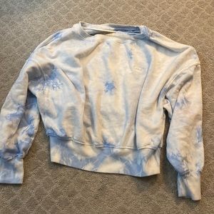 Billabong tie dye cropped beach sweatshirt